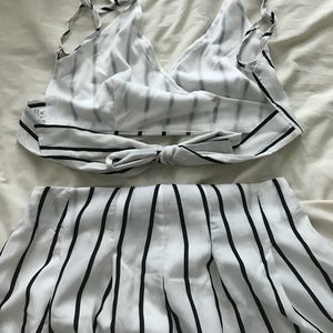 Zaful Dresses - Zaful two piece striped set Zaful Dresses - Zaful two piece striped set